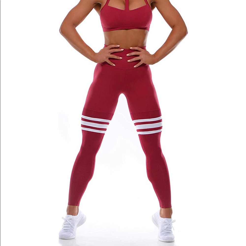 Bombshell Sportswear High Rise Sock Leggings NWT